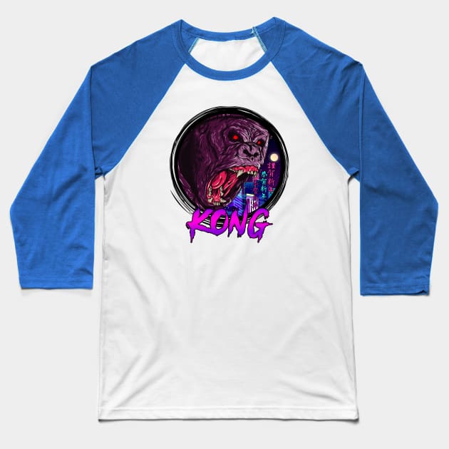 KONG RETRO Baseball T-Shirt by theanomalius_merch